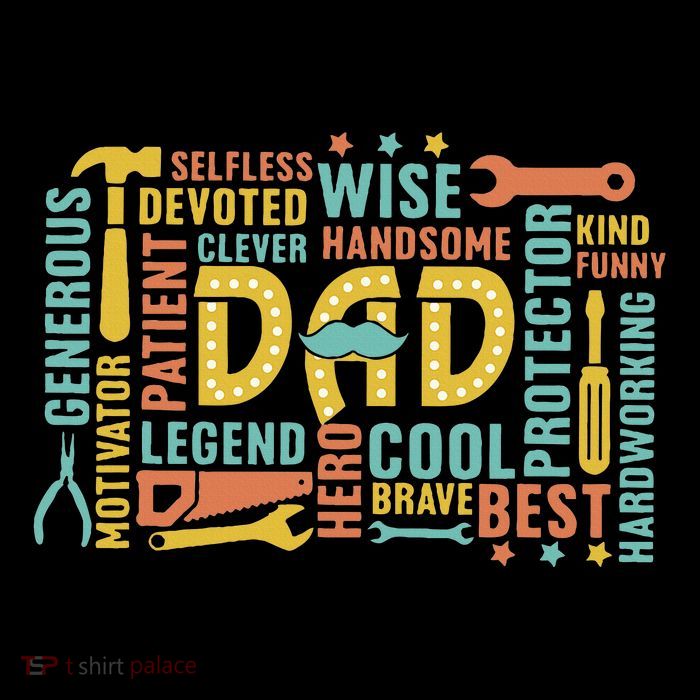 Retro Happy FatherS Day Dad Tools Best Dad Ever Womens T-Shirt
