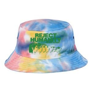 Reject Humanity Frog Scientific Evolution Meme Inspired Graphic Tie Dye Newport Bucket Hat