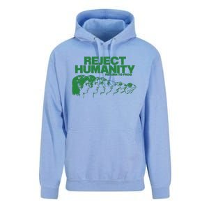 Reject Humanity Frog Scientific Evolution Meme Inspired Graphic Unisex Surf Hoodie