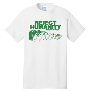 Reject Humanity Frog Scientific Evolution Meme Inspired Graphic Tall T-Shirt