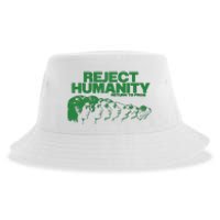 Reject Humanity Frog Scientific Evolution Meme Inspired Graphic Sustainable Bucket Hat