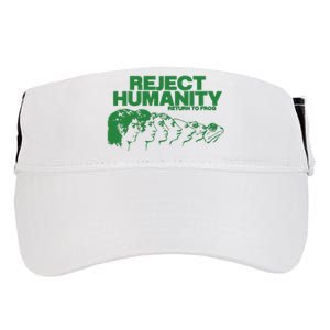 Reject Humanity Frog Scientific Evolution Meme Inspired Graphic Adult Drive Performance Visor