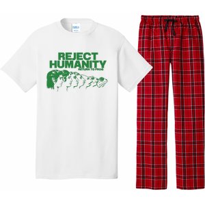 Reject Humanity Frog Scientific Evolution Meme Inspired Graphic Pajama Set