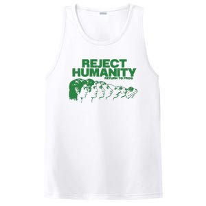 Reject Humanity Frog Scientific Evolution Meme Inspired Graphic PosiCharge Competitor Tank