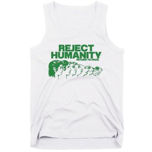 Reject Humanity Frog Scientific Evolution Meme Inspired Graphic Tank Top