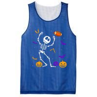 Retro Halloween Football Player Skeleton Football Lover Funny Gift Mesh Reversible Basketball Jersey Tank