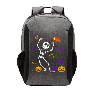 Retro Halloween Football Player Skeleton Football Lover Funny Gift Vector Backpack