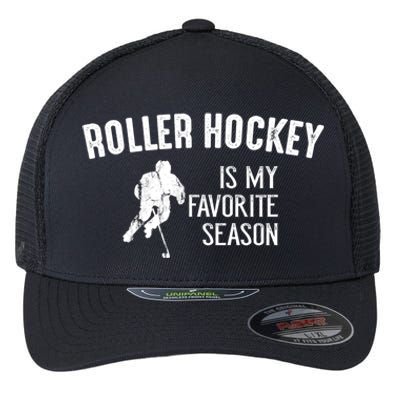 Roller Hockey Favorite Season Vintage Gift Flexfit Unipanel Trucker Cap