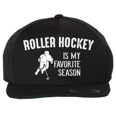 Roller Hockey Favorite Season Vintage Gift Wool Snapback Cap