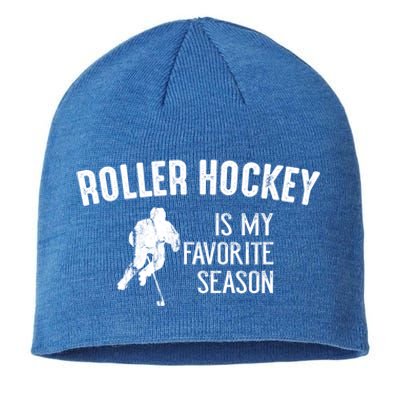 Roller Hockey Favorite Season Vintage Gift Sustainable Beanie