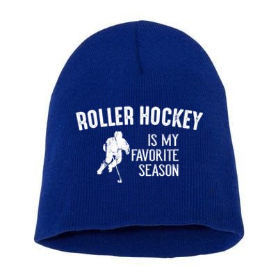 Roller Hockey Favorite Season Vintage Gift Short Acrylic Beanie