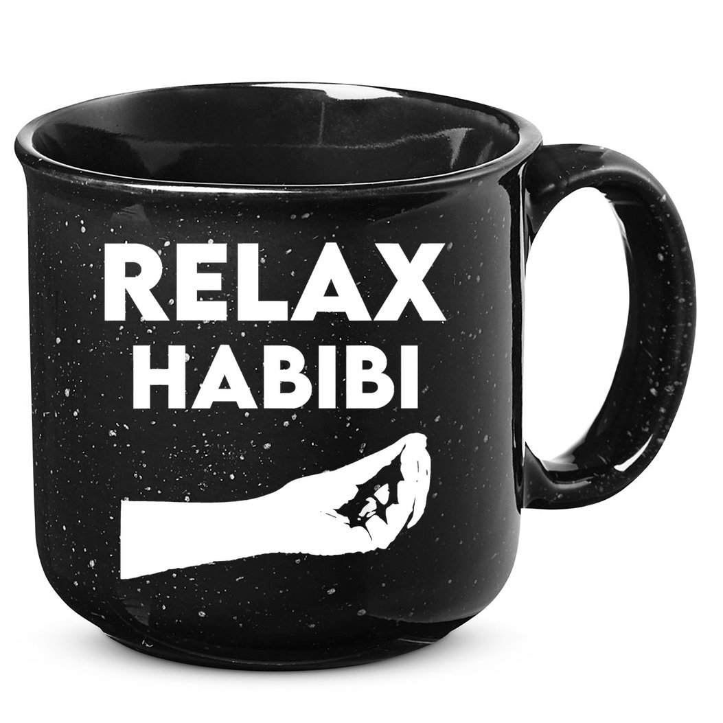 Relax Habibi Funny For Man Women 15oz Campfire Ceramic Mug