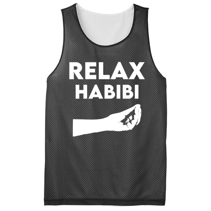 Relax Habibi Funny For Man Women Mesh Reversible Basketball Jersey Tank