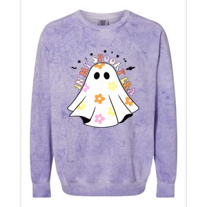 Retro Halloween Funny Ghost In My Spooky Era Spooky Season Gift Colorblast Crewneck Sweatshirt