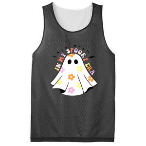 Retro Halloween Funny Ghost In My Spooky Era Spooky Season Gift Mesh Reversible Basketball Jersey Tank