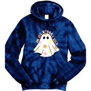 Retro Halloween Funny Ghost In My Spooky Era Spooky Season Gift Tie Dye Hoodie