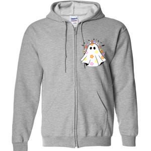 Retro Halloween Funny Ghost In My Spooky Era Spooky Season Gift Full Zip Hoodie