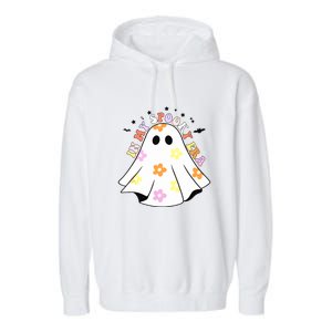 Retro Halloween Funny Ghost In My Spooky Era Spooky Season Gift Garment-Dyed Fleece Hoodie