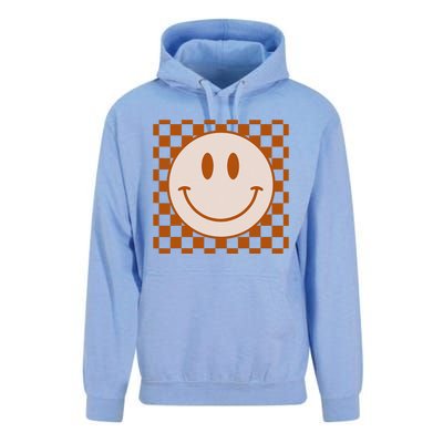 Retro Happy Face Checkered Pattern Smile Face Trendy Unisex Surf Hoodie