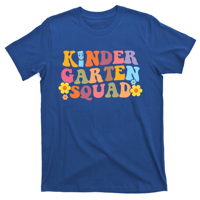 Retro Hippie Groovy Kindergarten Squad Funny Gift T-Shirt