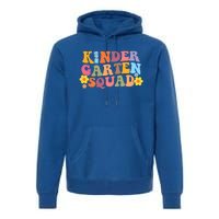 Retro Hippie Groovy Kindergarten Squad Funny Gift Premium Hoodie