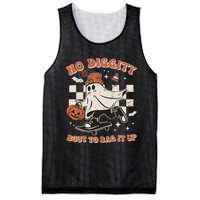 Retro Halloween Ghost No Diggity Bout To Bag It Up Mesh Reversible Basketball Jersey Tank