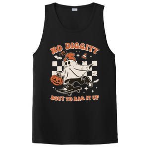 Retro Halloween Ghost No Diggity Bout To Bag It Up PosiCharge Competitor Tank