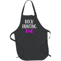 Rock Hunting Girl Women Hunter Collector Geologist Full-Length Apron With Pockets