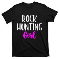 Rock Hunting Girl Women Hunter Collector Geologist T-Shirt