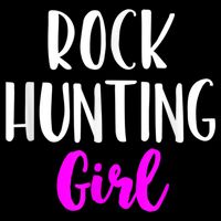 Rock Hunting Girl Women Hunter Collector Geologist V-Neck T-Shirt