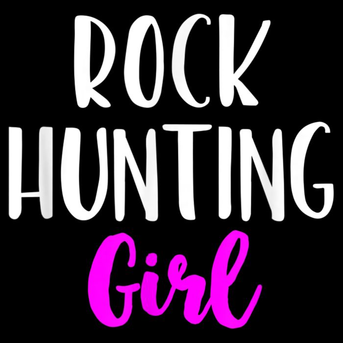 Rock Hunting Girl Women Hunter Collector Geologist V-Neck T-Shirt