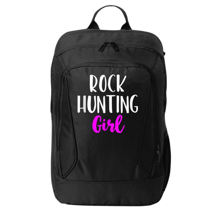 Rock Hunting Girl Women Hunter Collector Geologist City Backpack