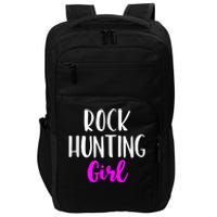 Rock Hunting Girl Women Hunter Collector Geologist Impact Tech Backpack