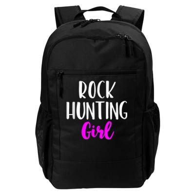 Rock Hunting Girl Women Hunter Collector Geologist Daily Commute Backpack