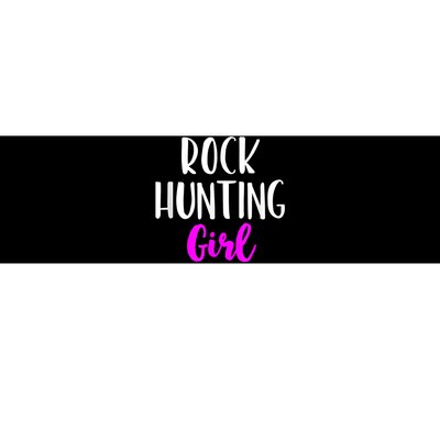 Rock Hunting Girl Women Hunter Collector Geologist Bumper Sticker