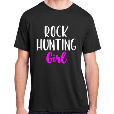 Rock Hunting Girl Women Hunter Collector Geologist Adult ChromaSoft Performance T-Shirt