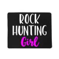 Rock Hunting Girl Women Hunter Collector Geologist Mousepad