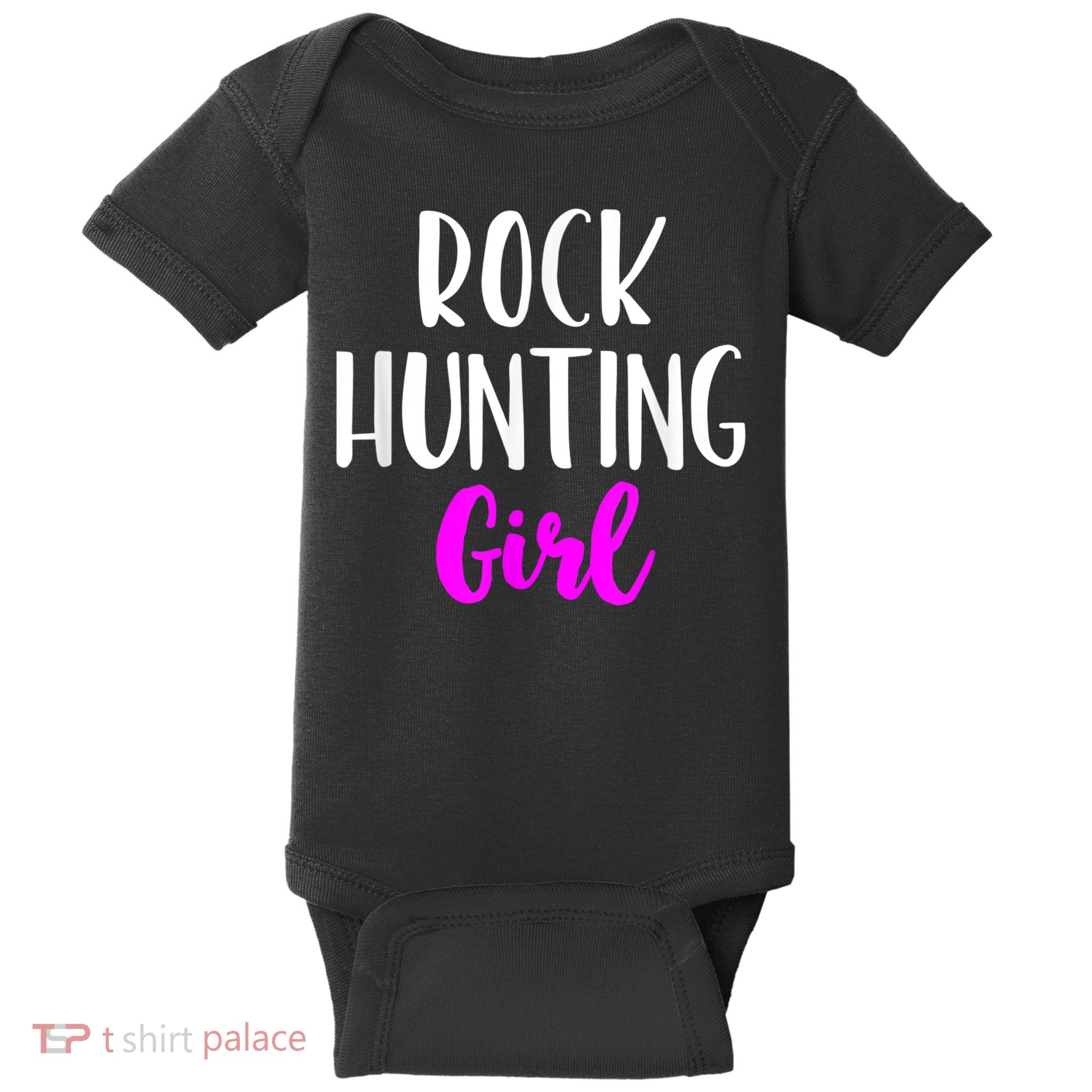 Rock Hunting Girl Women Hunter Collector Geologist Baby Bodysuit