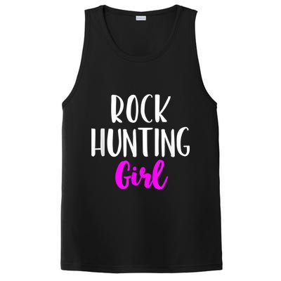Rock Hunting Girl Women Hunter Collector Geologist PosiCharge Competitor Tank