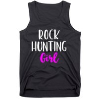 Rock Hunting Girl Women Hunter Collector Geologist Tank Top