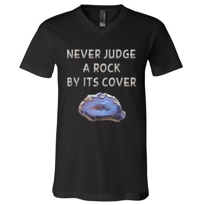 Rock Hound Geode Geology For Rock Collector V-Neck T-Shirt