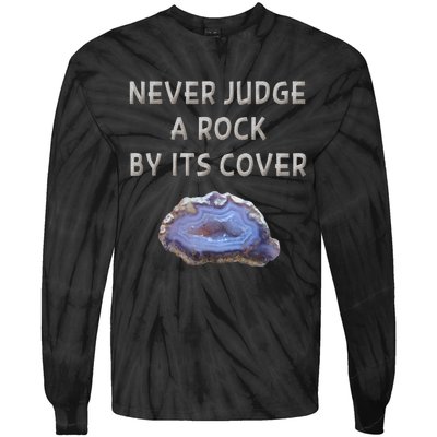 Rock Hound Geode Geology For Rock Collector Tie-Dye Long Sleeve Shirt