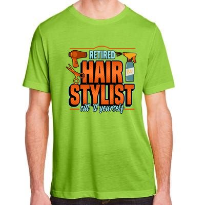 Retired Hairstylist Gift Adult ChromaSoft Performance T-Shirt