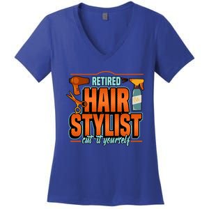 Retired Hairstylist Gift Women's V-Neck T-Shirt