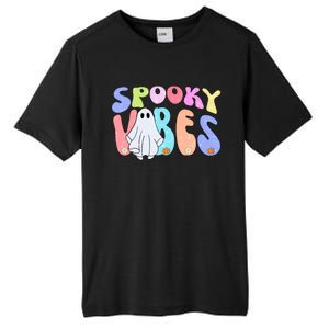 Retro Halloween Groovy Ghost Spooky Vibes Cute Gift Tall Fusion ChromaSoft Performance T-Shirt