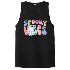 Retro Halloween Groovy Ghost Spooky Vibes Cute Gift PosiCharge Competitor Tank