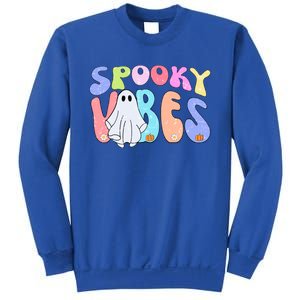 Retro Halloween Groovy Ghost Spooky Vibes Cute Gift Sweatshirt