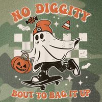 Retro Halloween Ghost No Diggity Bout To Bag It Up Legacy Tie Dye Trucker Hat