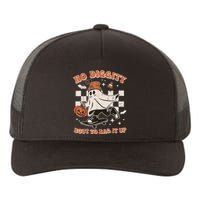 Retro Halloween Ghost No Diggity Bout To Bag It Up Yupoong Adult 5-Panel Trucker Hat