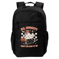 Retro Halloween Ghost No Diggity Bout To Bag It Up Backpack